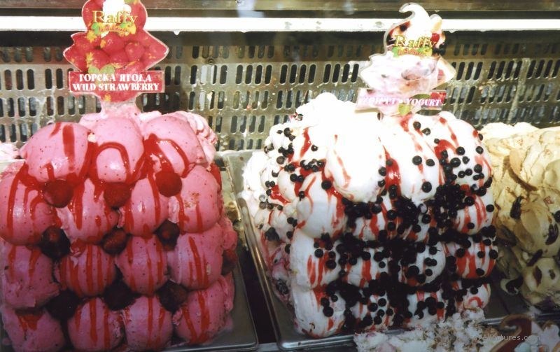 Plovdiv ice cream strawberry pink